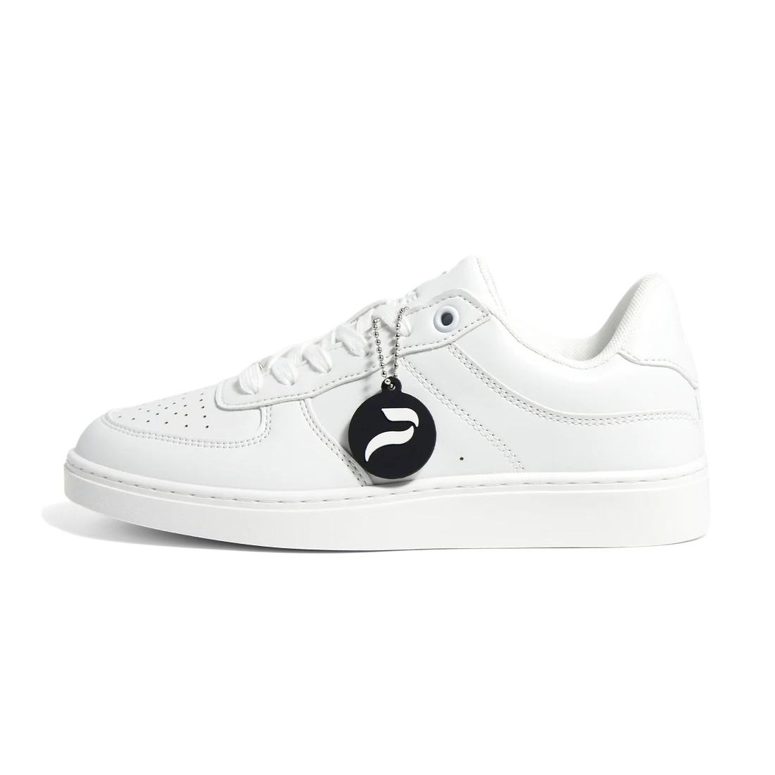 Flow White dance sneaker, left side