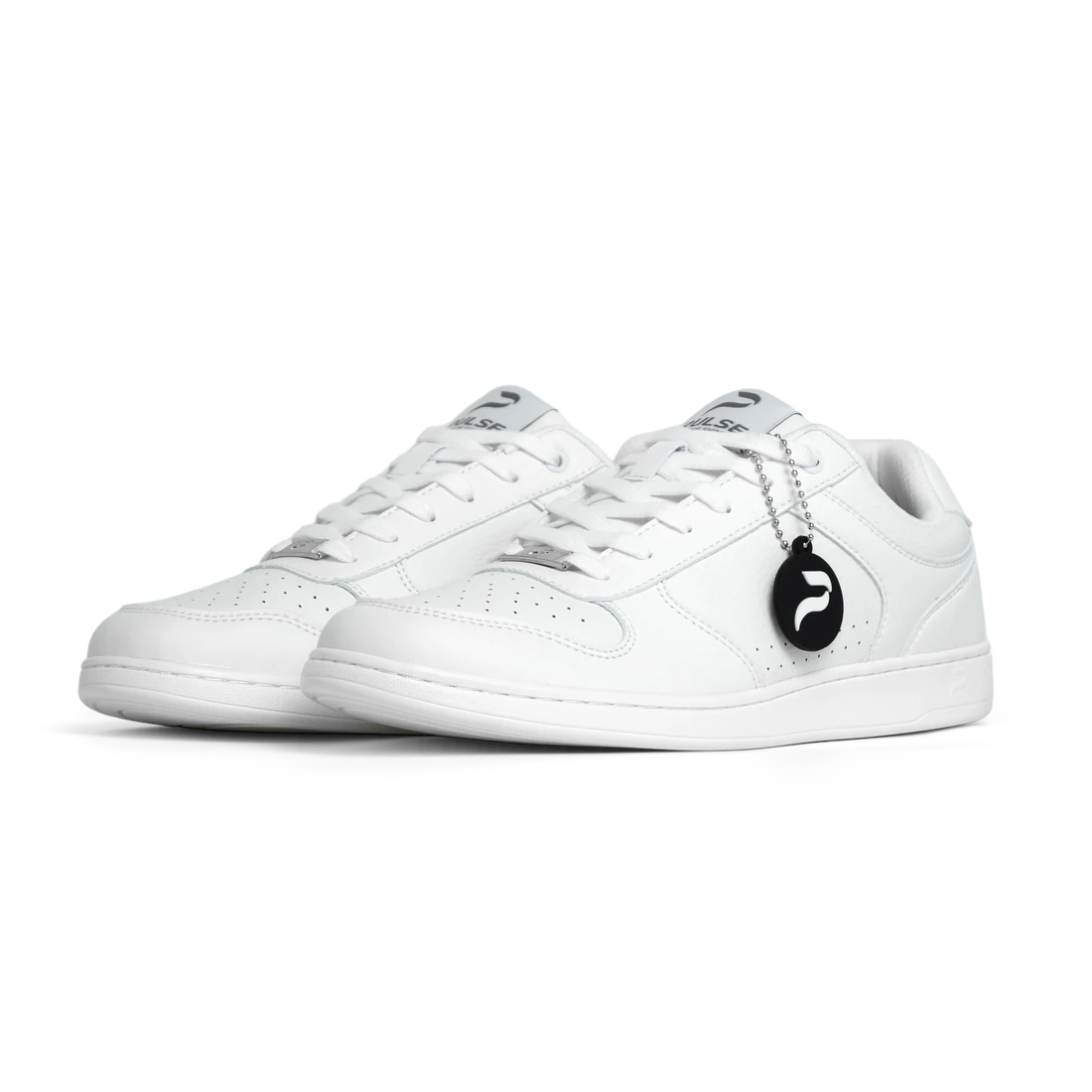 Flow 2 White dance sneaker, front three-quarter pair
