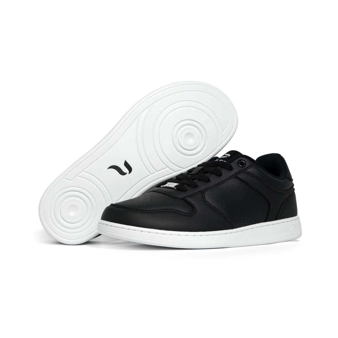 Flow 2 Wide Black dance sneaker, pair with sole