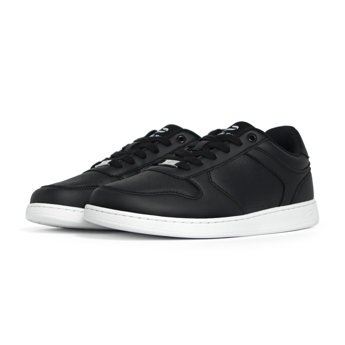 Flow 2 Wide Black dance sneaker, front three-quarter pair